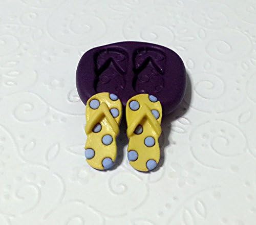 Miniature Flip Flop Silicone Mold (22mm) Fondant Icing Gum Paste Chocolate Clay