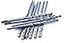 Masonry Drill Bits 3/16 in.x 3-1/2 in. Carbide Tip Flat Shank Drill Concrete Stone Bricks-10Pcs
