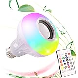 DGRENA LED Music Bulb with Bluetooth Speaker
