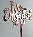 GrantParty We're Engaged Rose Gold Cake Topper- Engagement Wedding Party Decorations| Perfect Keepsake (Rose Gold)