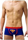 Sefon Men's Superman Pattern Boxer Briefs Shorts Underwear