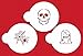 Halloween Decoration Stencil Cookie Mold, Food Grade Plastic, Pack of 14 Pieces Cookie Stencil