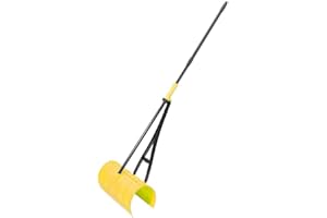 Amazing Rake Back Saving Garden Rake ― Leaf Rakes for Gardening ― Leaf Picker Upper ― Heavy Duty Leaves Claw & Rakes Lawns Garden Tool ― Easy Leaf & Grass Grabber Without Bending Over ― Yellow
