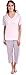 Pink Lady Women's Tank Top and Confetti Print Capri Pant Pajama Set