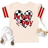 Boys Valentines Shirt Cute Love Heart Graphic Tshirt Boys Valentines Day Outfit Kids Short Sleeve Tops
