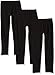 Limited Too Big Girls' 3 Piece Lycra Jersey Legging, Black/Black/Black, 7/8