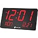 Bluetech Oversized LED Digital Clock- Extra Large Display, Easy To Read 3 Inch Digits, Sleek Design - Wall-Shelf Clock For Home Or Office Use