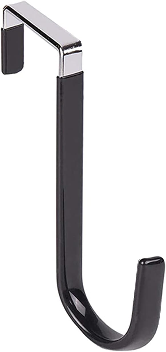 Wreath Hangers - ZWMBYN Steel Short Hook Bracket for Door Pendant Wreath, 5 inch Metal Wreath Hanger for Christmas Decoration Rack Single Hook, Metal Straight Hook Practical Clothes Towel for Home