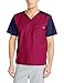 Carhartt Ripstop Men's Color Block Utility Scrub Top, Wine, Small