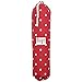 Plastic Bag Holder, Bag Holder For Plastic Bags, Dispenser, Grocery/Shopping Bags Organizer - Linen - Polka Dots Red, Large - Choice of Color/Size - Made in The UK