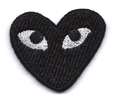 cdg heart black
