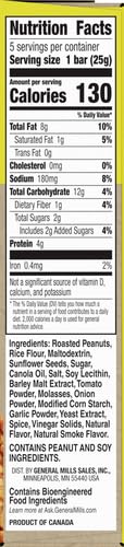 NATURE VALLEY SAVORY NUT CRUNCH BARS, SMOKY BBQ, 0.89 OZ, 5 BARS