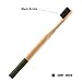 HailiCare Charcoal Bamboo Toothbrush - Pack of 3 Colors - Adults Size - Bamboo Charcoal Infused Bristles (Medium Bristle)