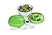 All in One Salad To-Go Container - Portable & Airtight Canister with Dressing Compartment, Multiple Top Storage & Attachable Fork