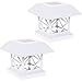 GreenLighting Outdoor Summit Solar Post Cap Light for 4x4 Wood Posts 2 Pack (White)