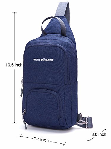 Victoriatourist WANDF Switch Travel Bag, for Nintendo Switch Console, Dock, Joy-Con Grip & Switch Accessories, Protective Storage Sling Backpack Shoulder Bag for Nintendo Switch and iPad (blue-2) - Thumbnail 7