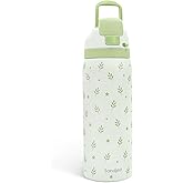 Botanical Insulated Stainless Steel Water Bottle with Straw for Sports and Travel, 32oz, Gifts for Women Girls Friends Teens Birthday Christmas