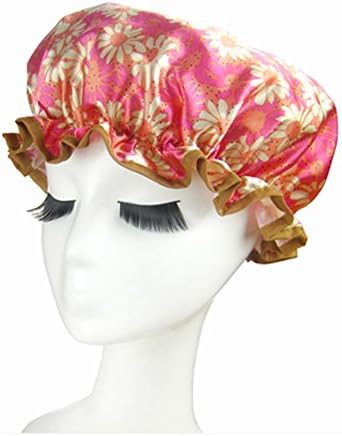 dolly2u Quality Thickening Shower Cap Double Layers Waterproof Bath Cap Sunflower, Rose