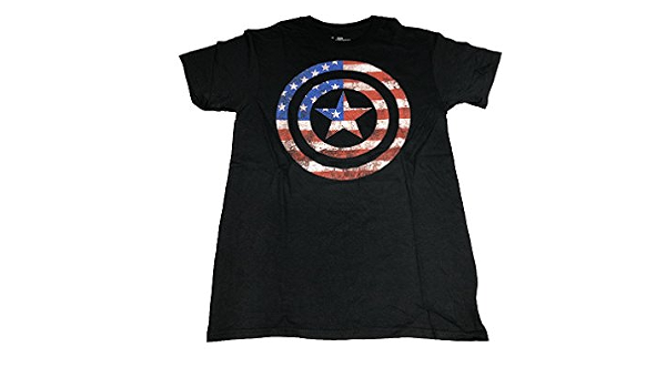 Captain America Shield Logo USA Flag 