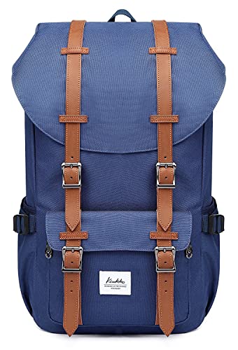 KAUKKO Rucksack Studenten Backpack 17 Zoll für 15" Notebook Lässiger Daypacks Schüler Bag Wandern Casual Daypack, 47 cm, 22.4 liters, Blue (Nblau) — image 1
