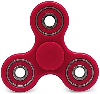 RGCCI Fidget Hand Spinner Toy Stress Reducer, Fingertip gyro with New Ball Bearing Good for ADD, ADHD, Anxiety Multipurpose convenient EDC Focus Toy (Red &amp; siver)