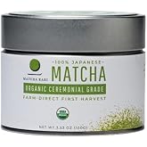 Dr. Weil Matcha Kari Organic Matcha Powder - Ceremonial Grade - 100g | Authentic Japanese ceremonial grade matcha green tea powder, USDA organic, first harvest, smooth umami, whisk &amp; sip, 100g