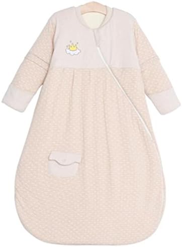 Chilsuessy Baby Winter Sleeping Bag, Removable Sleeves, Front 3.5 Tog, Back 2.5 Tog, Brown, XL/Body Height 35.4"-39.3"