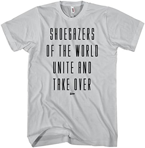 Freshism Men's Shoegazers T-Shirt - Silver, XXXX-Large