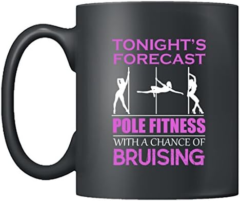 Pole Fitness Coffee Mugs - Pole Fitness Tea Cup, Cool Design Mug 11oz Gift For Friend, Family (Coffee Mug Black)