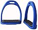 PRORIDER Horse Saddle English Composite Light Weight Stirrups 4-1/2″ Wide Blue 51113BLthumb 1