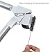 Garlic Press LOVKITCHEN Durable Stainless Steel Kitchen Garlic/Ginger Mincer Crusher and Peeler Set with Silicone Tube Roller Cleaning Brush