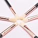 MSQ Eye Brush Set Rose Gold 6pcs Eyeshadow Set Eyebrow Brush Makeup Brushes Eyeliner Brush for Eyeshadow, Eyebrow, Eyeliner, Blending, Concealer, Best for Gifts