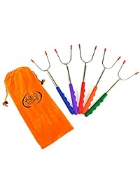 ValdoHome   Juego de 5 palillos de asar para niños