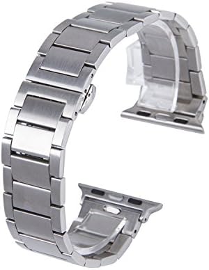 Solid Stainless Steel Band For Apple Iwatch, Mortree "Easy to Remove the link" New Design Metal Replacement Straps Bracelet For Apple Watch Series 2 Series 1 (Silver 38mm)