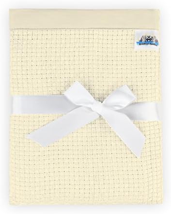 Brooklyn Bamboo | Knit Baby Blanket | Unique Extra Soft Breathable Blanket For Infants | Perfect For Cribs, Strollers, Car Seats | For Infants And Toddlers | Large 47’’x 40’’ | Yellow