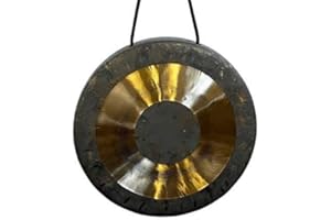 The Gong Shop 18” Chau Gong - Includes Gong Mallet & Hanging String/Authentic Chinese Chau Gong/Shimmering Wash/Focused Tone/Hand Selected For Quality/Great for Sound Healing, Home, or Office