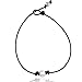 Barch Young Single Pearl Choker Necklace on Brown Leather Cord for Women Handmade Choker Jewelry Gift (13