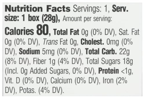PACK OF 6, 365 BY WHOLE FOODS MARKET, ORGANIC RAISINS, 1 OUNCE