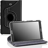 MoKo Samsung Galaxy Tab 4 8.0 Case - 360 Degree Rotating Cover Case for Samsung Galaxy Tab 4 8.0 Inch Tablet, BLACK (With Smart Cover Auto Wake / Sleep. WILL NOT Fit Samsung Galaxy Tab 3 8.0)