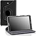 MoKo Samsung Galaxy Tab 4 8.0 Case - 360 Degree Rotating Cover Case for Samsung Galaxy Tab 4 8.0 Inch Tablet, BLACK (With Smart Cover Auto Wake / Sleep. WILL NOT Fit Samsung Galaxy Tab 3 8.0)