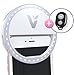 Veemoh Camera Diva Ring Light LED Selfie Cell Phone Lighting for Photography iPhone Samsung Galaxy HTC Nokia Nexus LG - Comes with Wireless Remote for Easy Selfies and Group Shots!