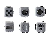 Omaky Fidget Cube Relieves Stress and Anxiety for Children and Adults Attention Toy, Gray Black