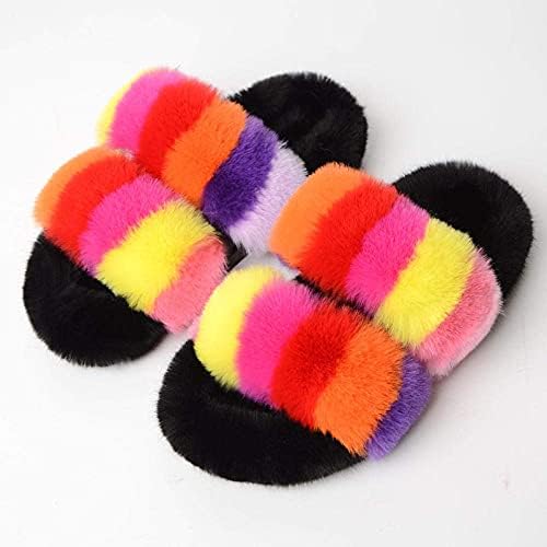 Flip Flops for Women,Winter Plush Slippers, Ladies Autumn and Winter Plush  Slippers-03_43 price in UAE | Amazon UAE | kanbkam