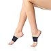 ROXOFIT Arch Compression Sleeve - Plantar Fasciitis Support Bandage - Elastic Copper Band for Flat Feet High Fallen Arches Midfoot Pain - Foot Brace Supporter Wrap Men Women (Violet logo, Small)