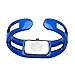 Top Plaza 1pc Black Vintage Enamel Bracelet Watch Bangle Quartz Watch for Women with Rectangle Case 6'' Length