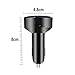 LEEHUR Car Bluetooth FM Transmitter W/ Hands-Free Calling and Dual 5V 2.1A USB Car Charger Support SD/TF Card Slot for All Smartphones Audio Players