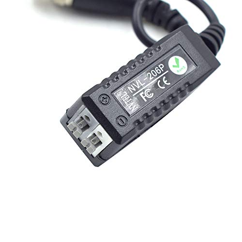 Hxchen Transmission NVL-206P Single Channel Passive HD CCTV Camera Video Balun Transceiver Adapter UTP Transmission - (1 Pair)