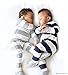 Burt's Bees Baby Baby Boys Sleeper Pajamas, Zip-Front Non-Slip Footie PJs, Organic Cotton