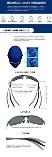 Duco Men's Sports Style Polarized Sunglasses Driver Glasses 8177S (Gunmetal Frame,Gray Lens)