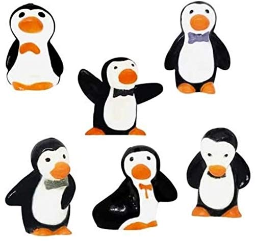 Creative Party F371 Penguin Plastic Cake Topper Picks-144 Pcs